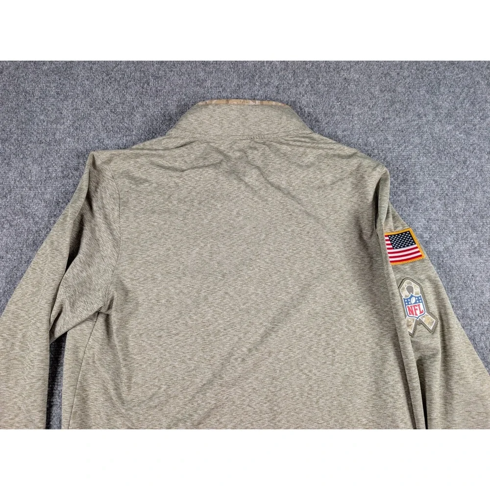 Baltimore‎ Ravens Salute To Service Nike 1/4 Zip Pullover Mens Small Green
